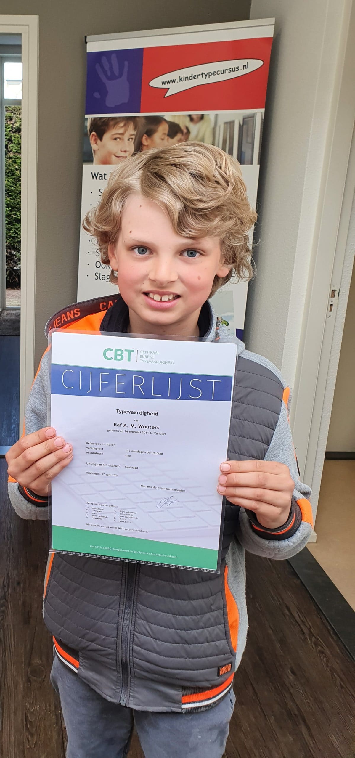 Diploma uitreiking Raf Wouters